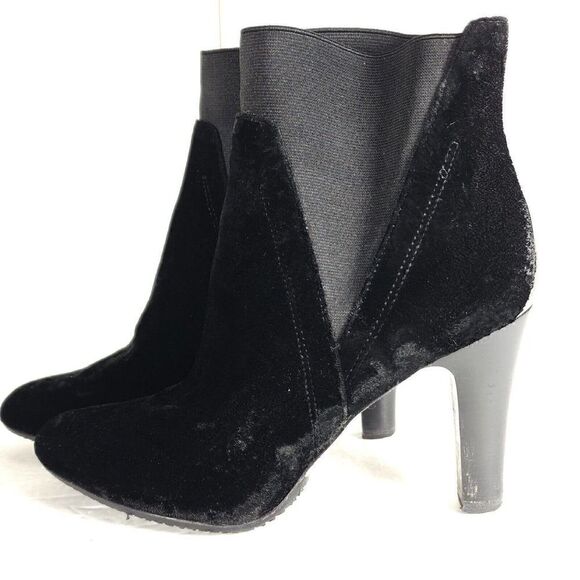 Donald J Pliner Women’s Hyde US 9.5M Black Velvet Brocade Ankle Boots Booties - Picture 2 of 14